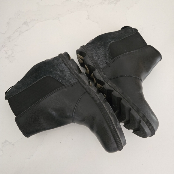 Sorel Joan of Arctic Leather Waterproof Wedge Ankle Boot Size Youth 5/Womens 6 - Picture 9 of 9